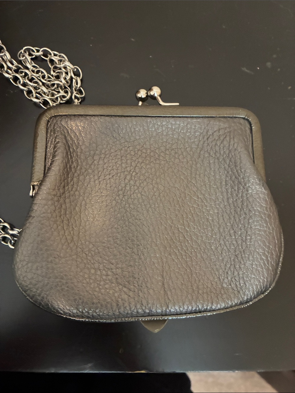 Brighton Crossbody with Floral Applique snap top with chain - Picture 5 of 7